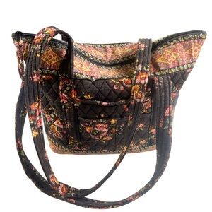 Vera Bradley Quilted Tote Bag in Fall Floral Pattern